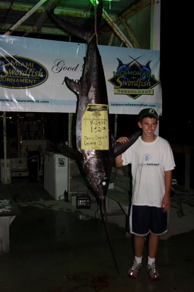 152 Pound Swordfish and Top Junior Angler